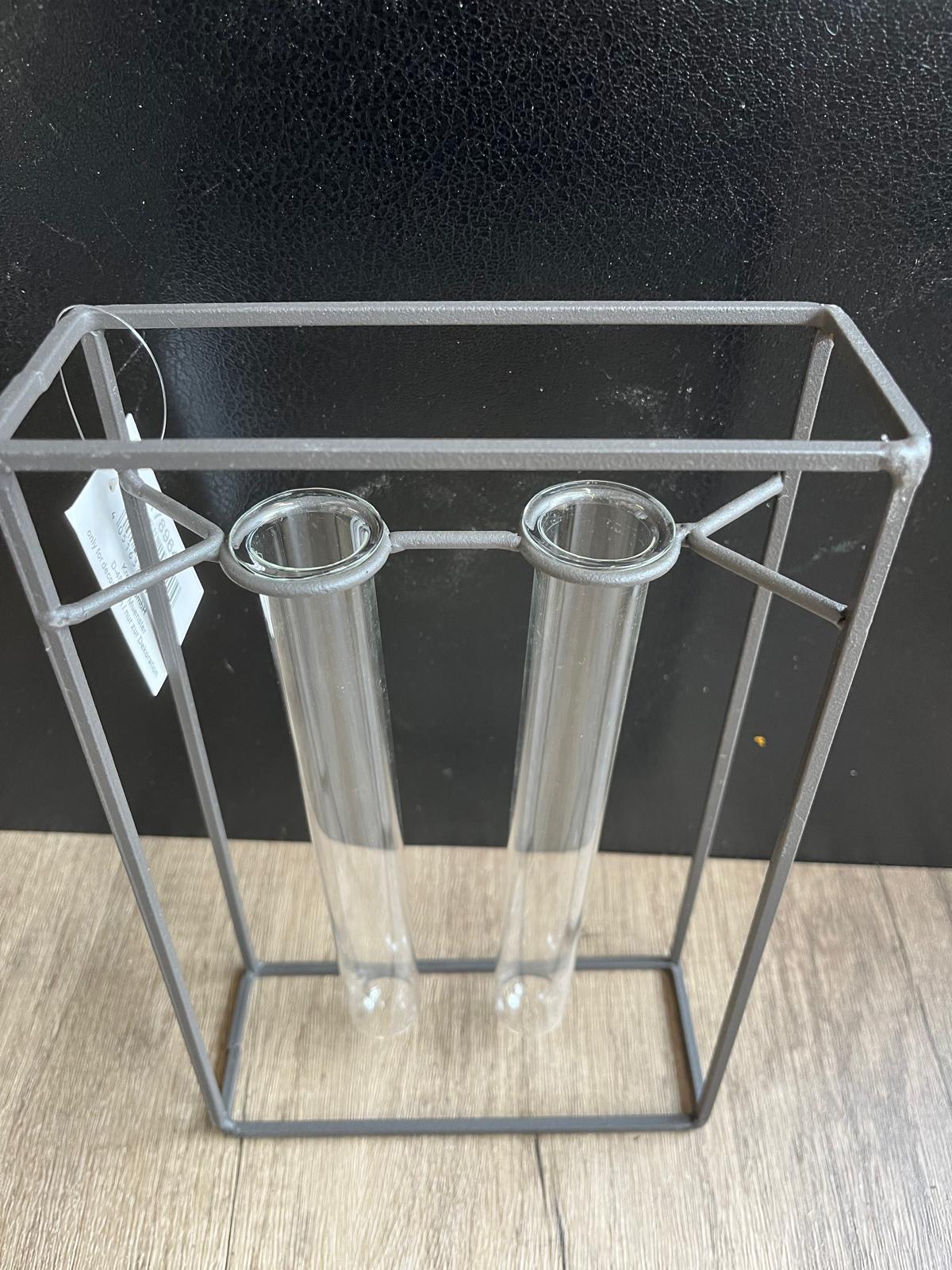 Reagenzglas-Halter 2 Gläser
