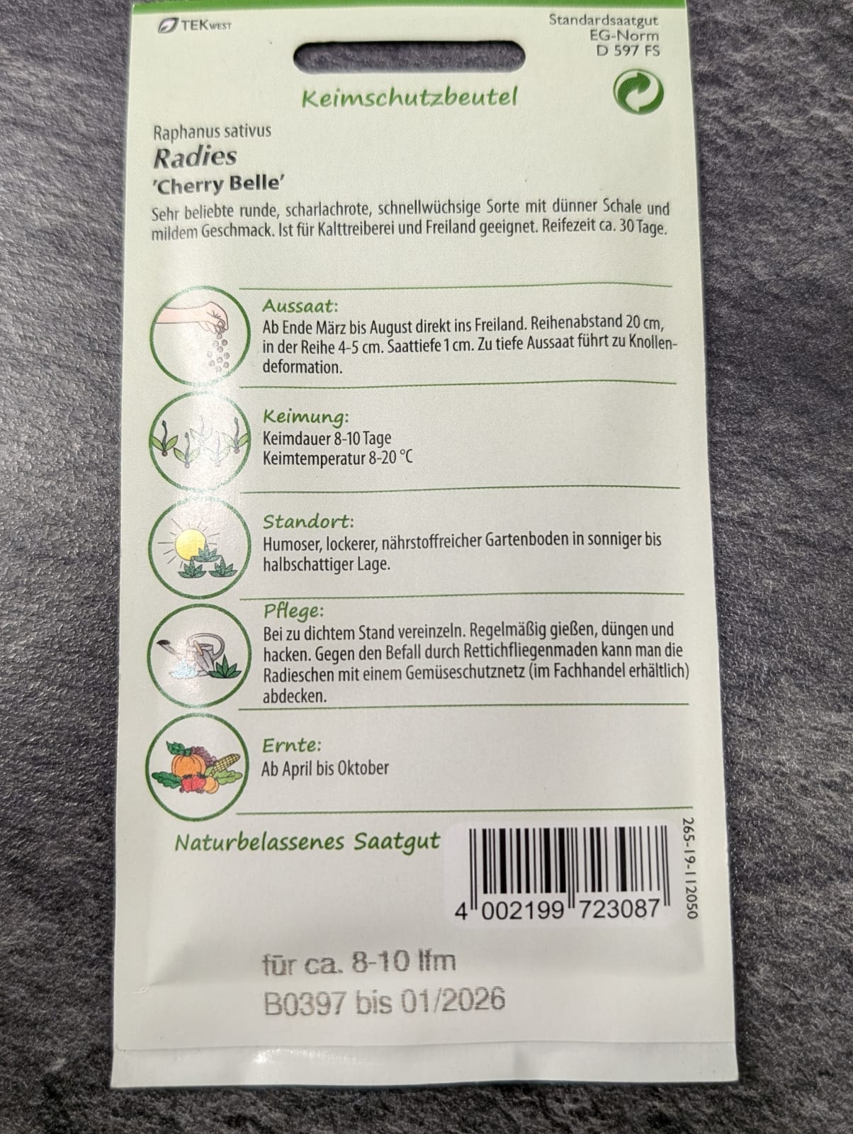 Radieschen in Sorten