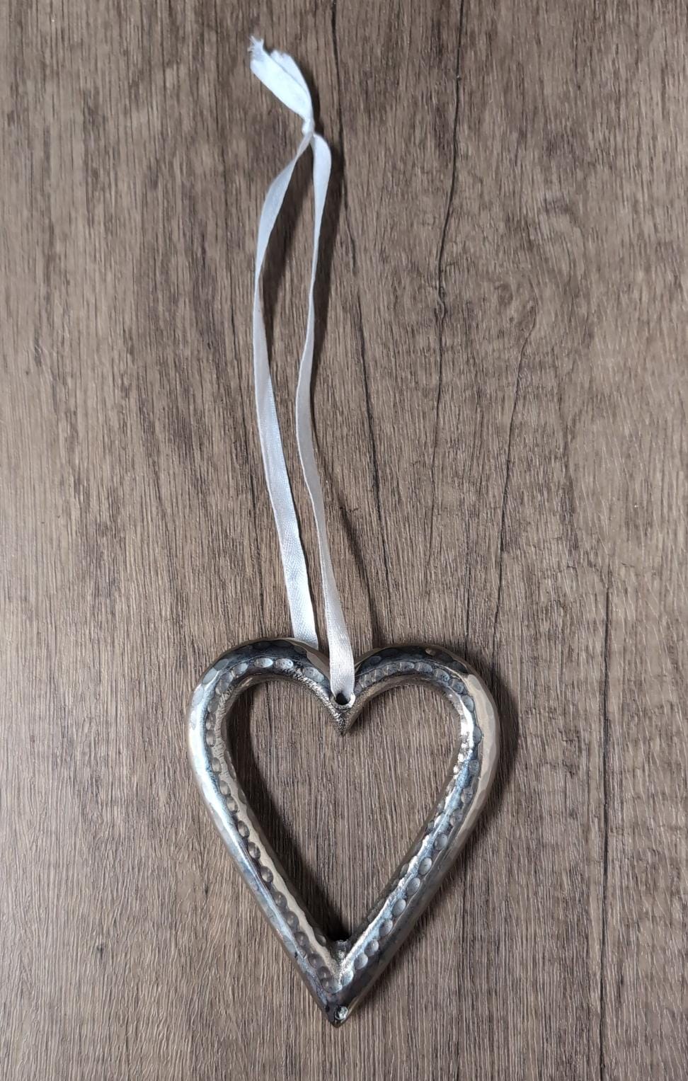 Metall-Herz Silber