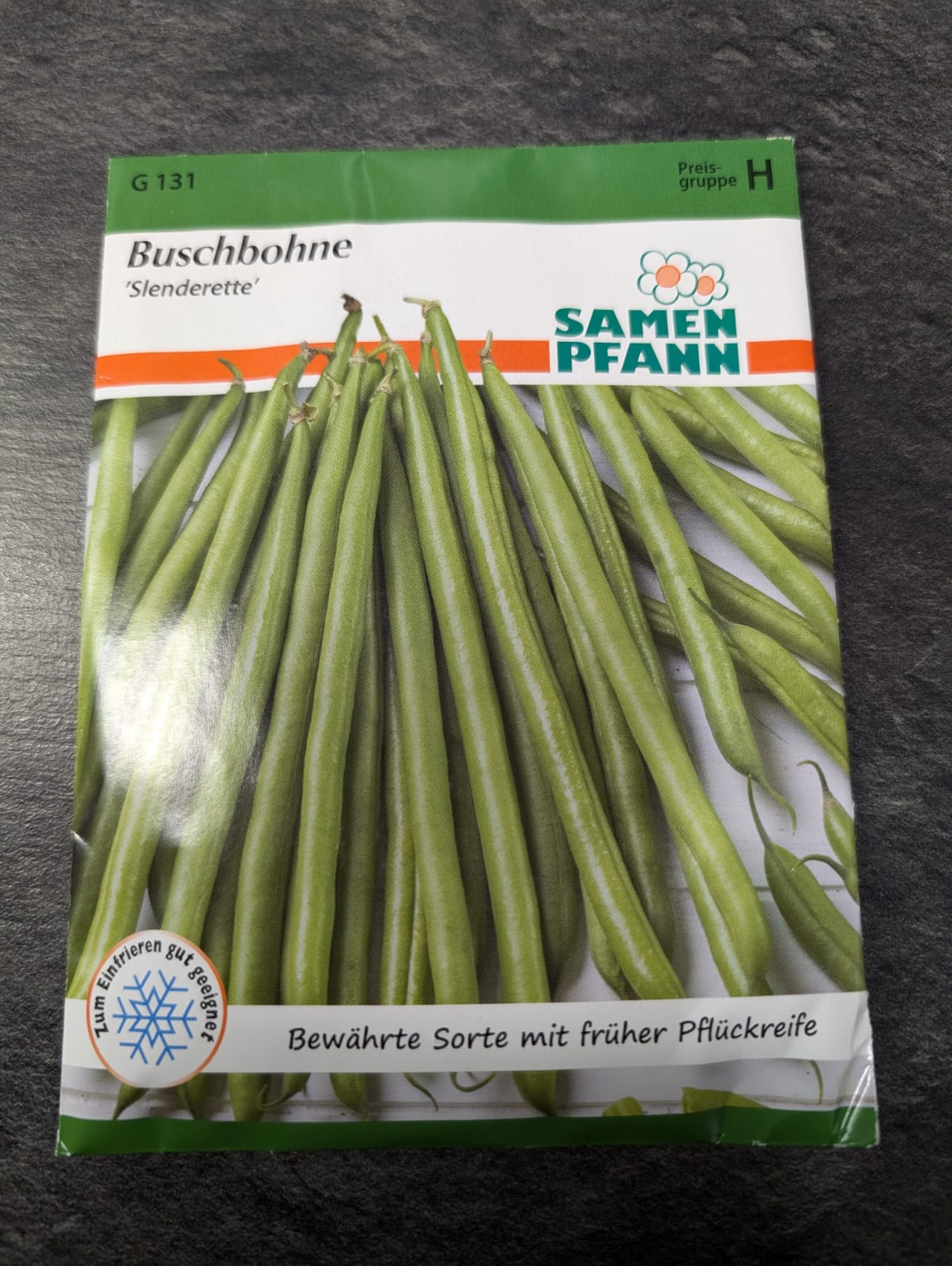 Buschbohnen in Sorten