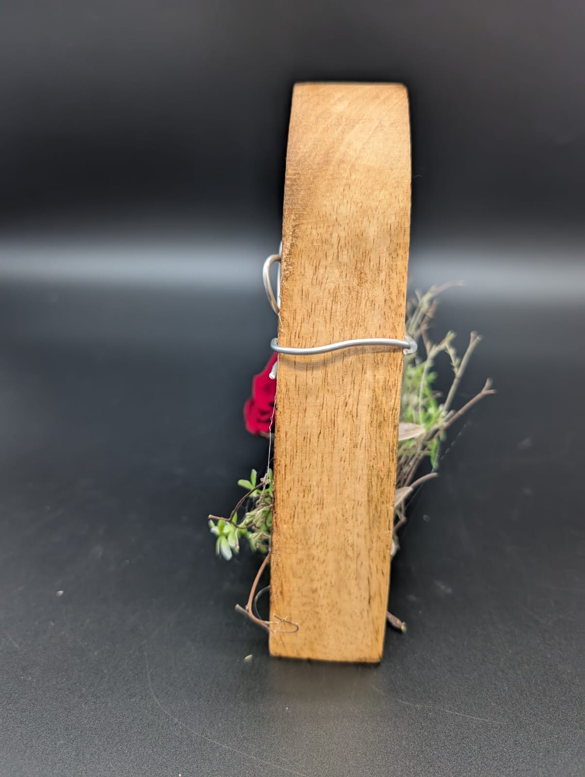 Holzherz dauerhaft dekoriert