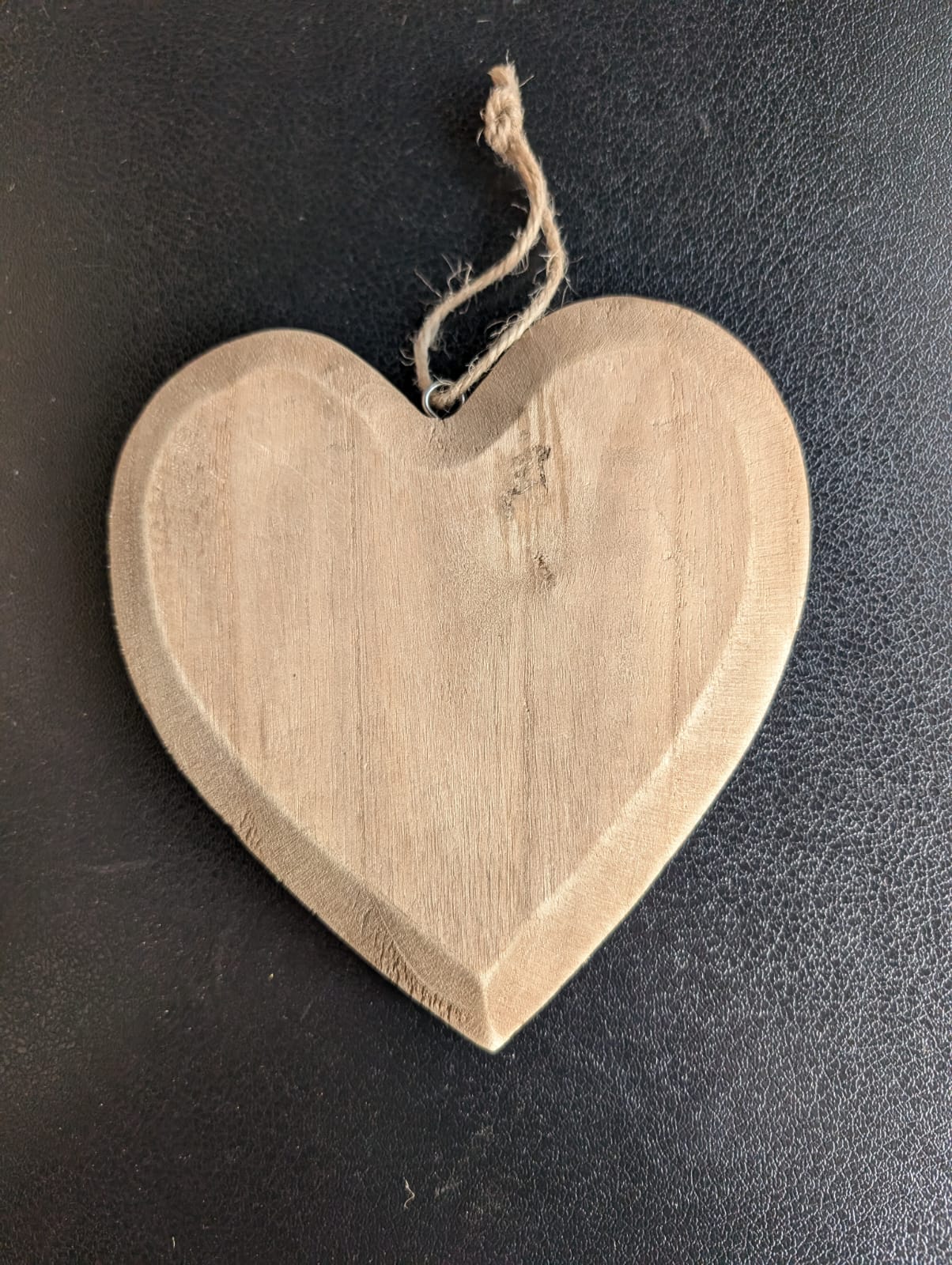 Holzherz mit Spruch