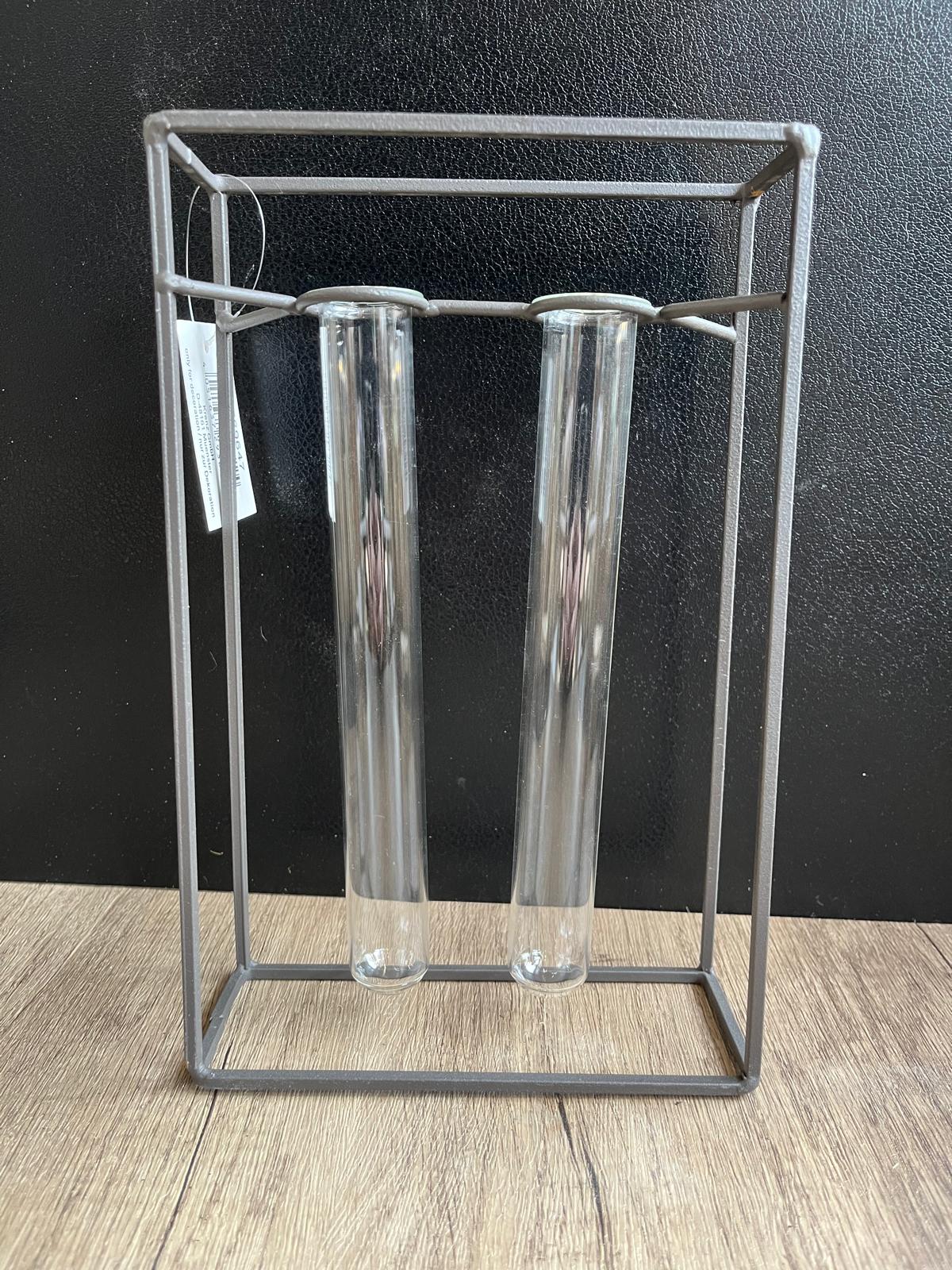 Reagenzglas-Halter 2 Gläser