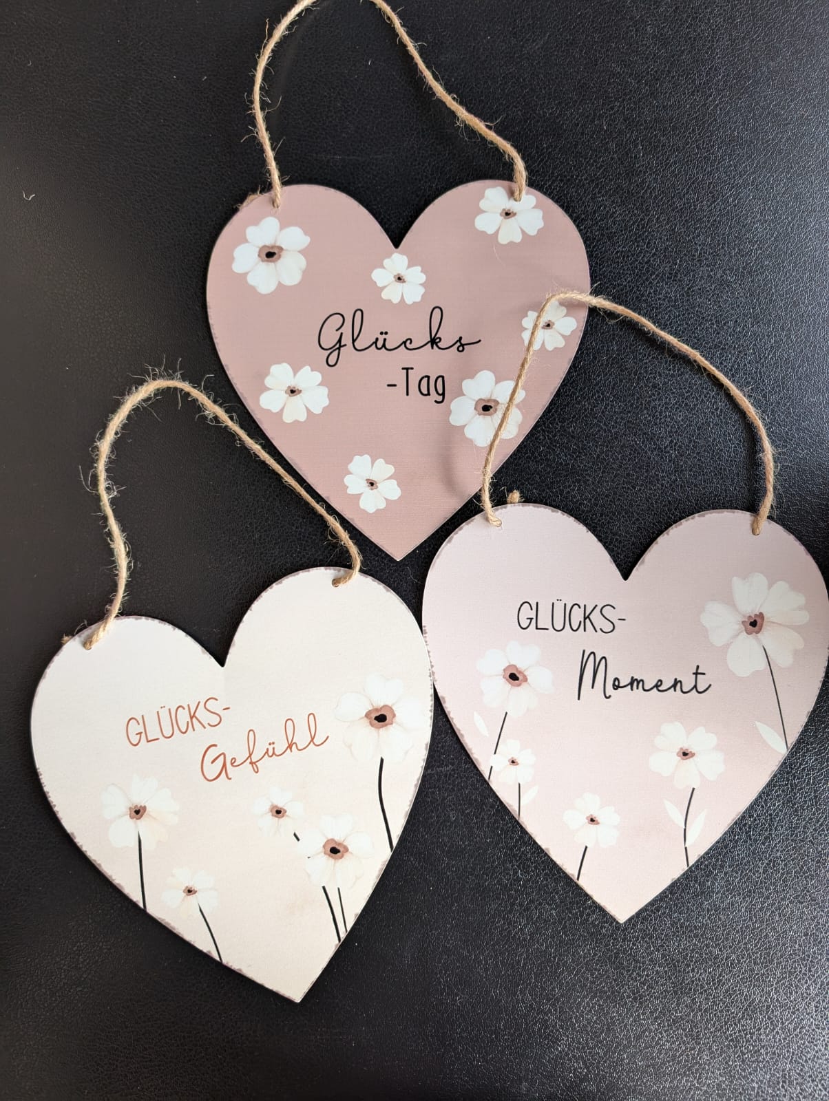 Herzschild mit Aufschrift