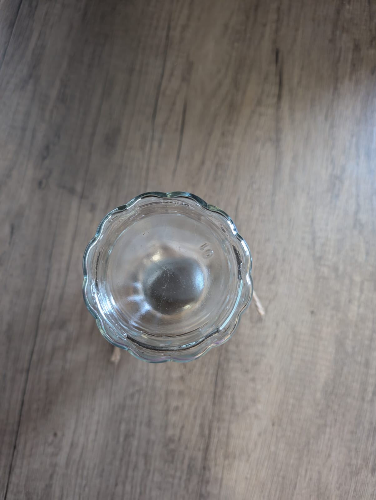 Vase mit Naturgarn