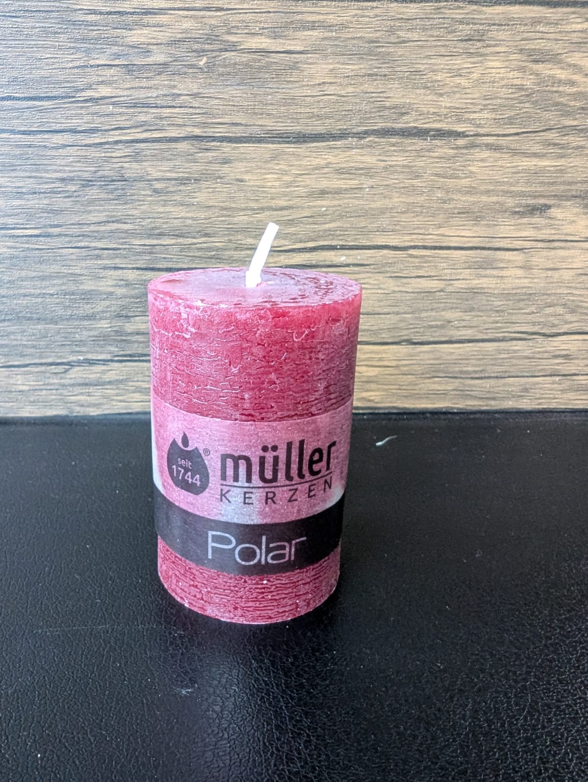 Rustikale Kerze klein