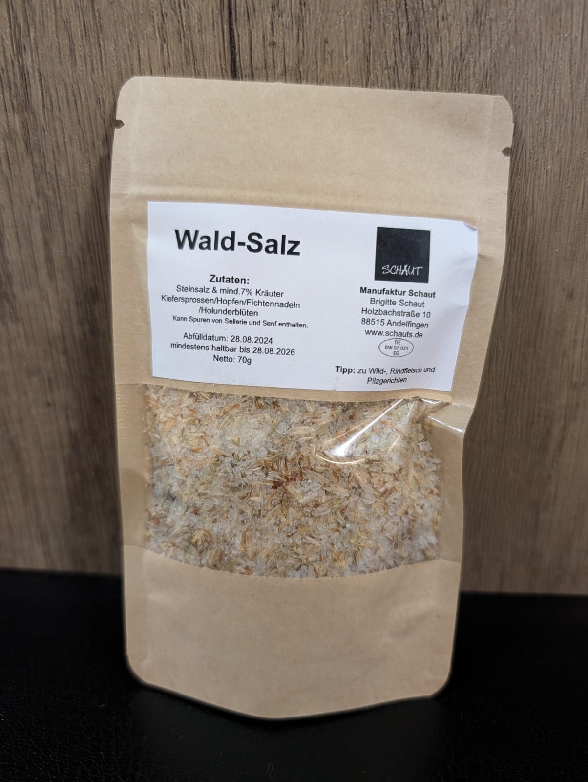 Verschiedene Salze zum Verfeinern
