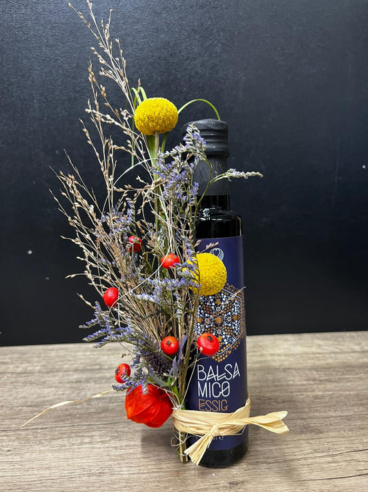 Dekorierter Balsamico-Essig groß