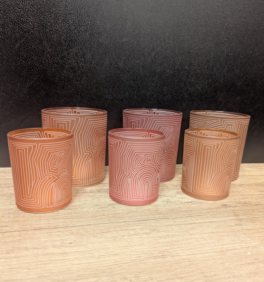 Ornamentglas - für Teelichter