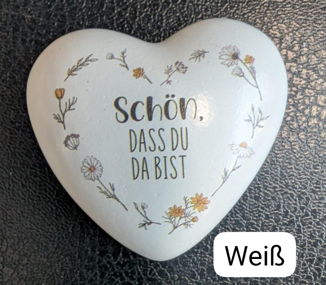 Herz "Schön, DASS DU DA BIST"